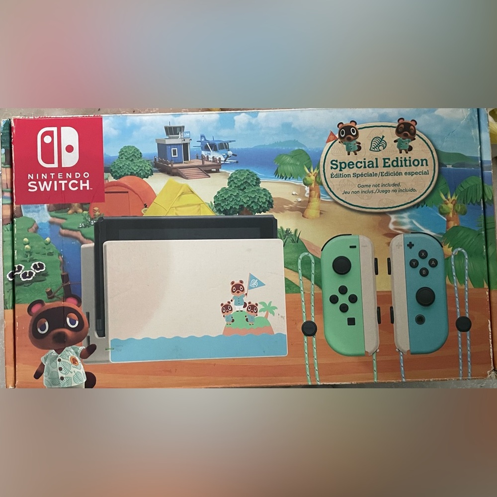 Nintendo Switch Animal Crossing Special Edition - Mint Green & Sky Blue Joy‑Con